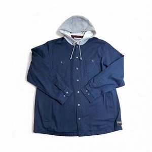 NWT Duluth Trading Co. Fire Hose Standard Fit Hooded Lumber Jac Navy XL